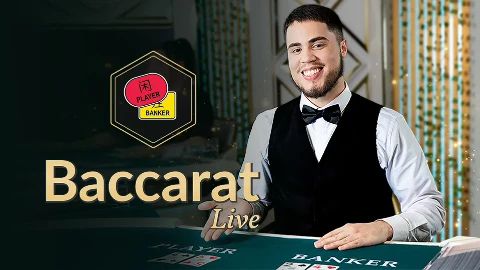 Baccarat met live dealer