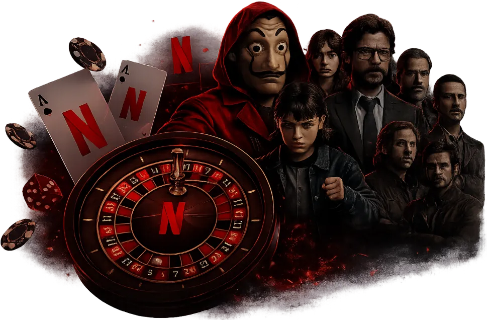 Personages uit de wereld van Netflix Casino